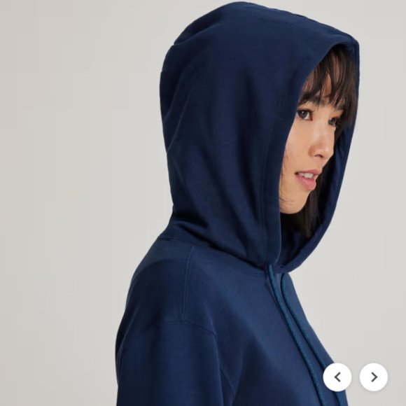 NWT Allbirds Women's The R&R Hoodie in Navy Night Size Large - Picture 2 of 11